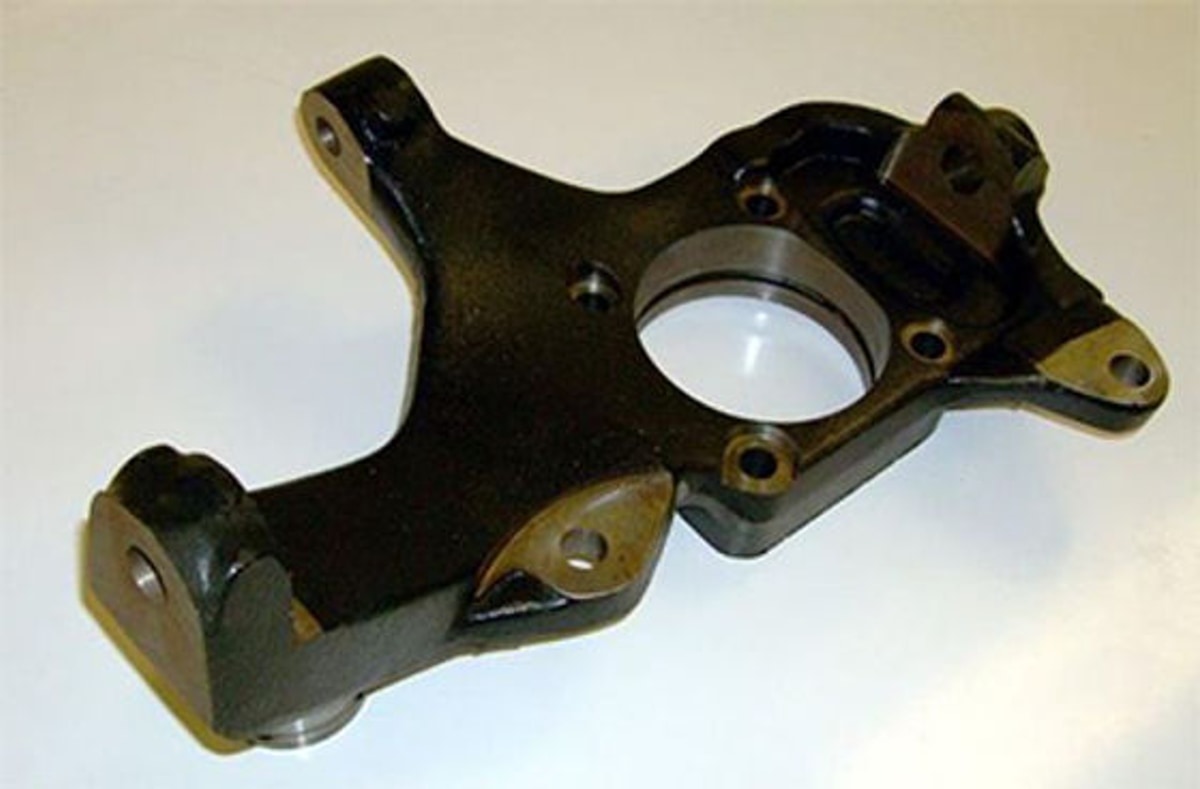 Automotive steering knuckle CNC machined