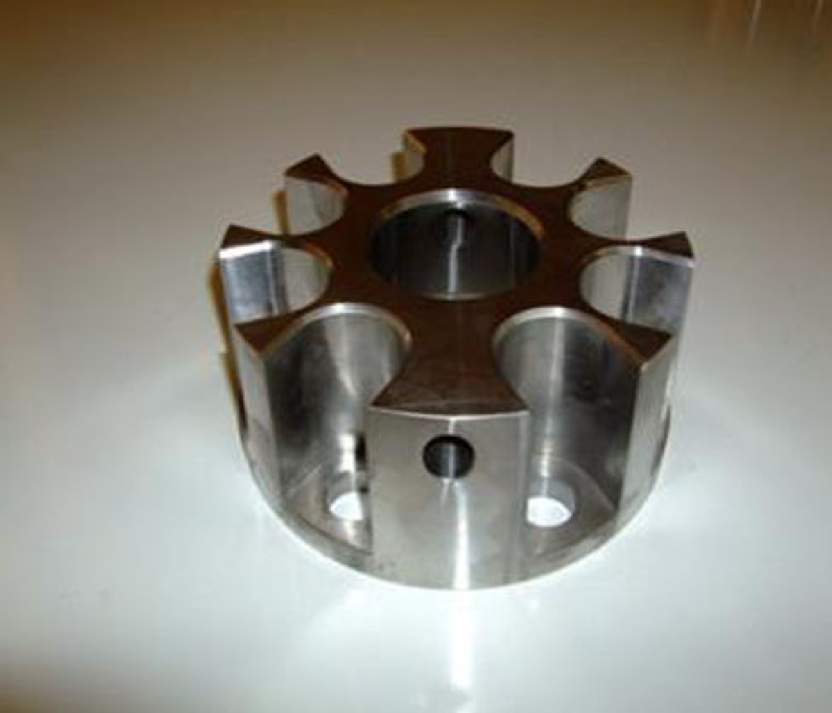 Circular precision machined component